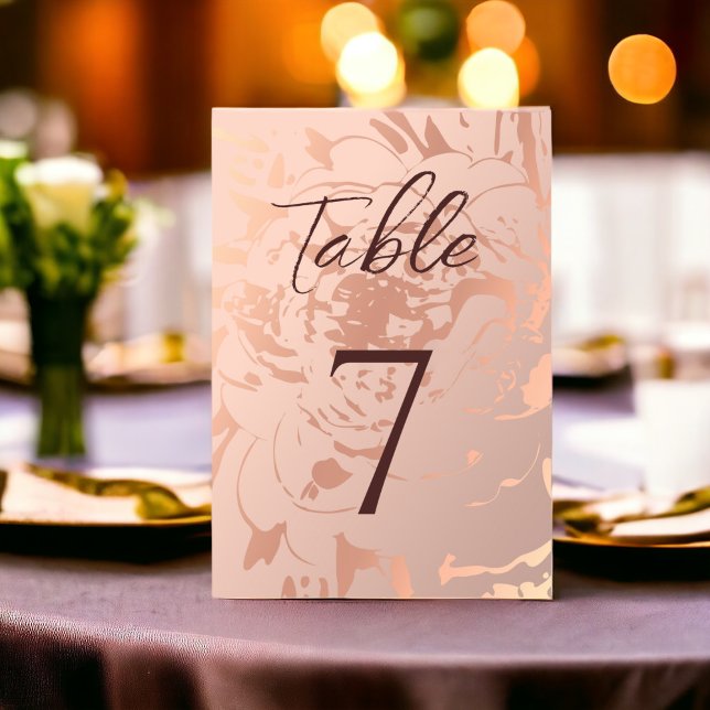 Minimalist Modern Monochrome Wedding Table Number (Creator Uploaded)