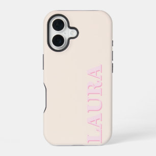 Minimalist Modern Monogram iPhone 16 Case