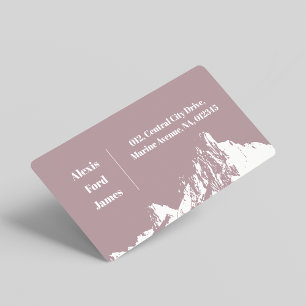 Minimalist Modern Mountain Pale Pink