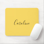 Minimalist modern mustard yellow mouse pad<br><div class="desc">Experience the vibrant allure of a minimalist modern design in a captivating mustard yellow hue. The simplicity of this design evoke a sense of contemporary elegance,  while the warm and bold colour adds a refreshing and uplifting touch to any visual composition.</div>