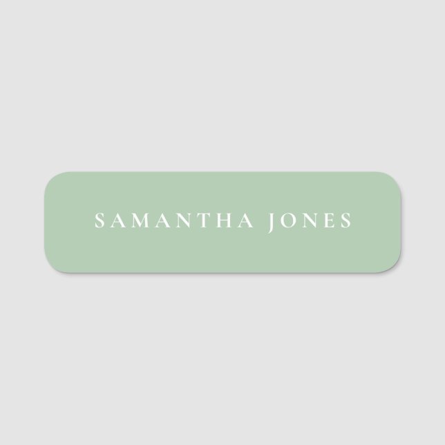 Minimalist Modern  Name Tag (Front)