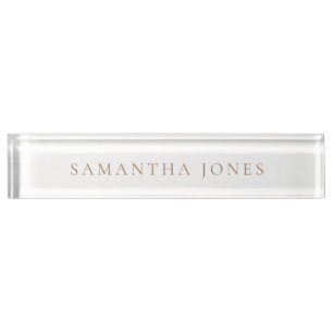 Minimalist Modern Nameplate
