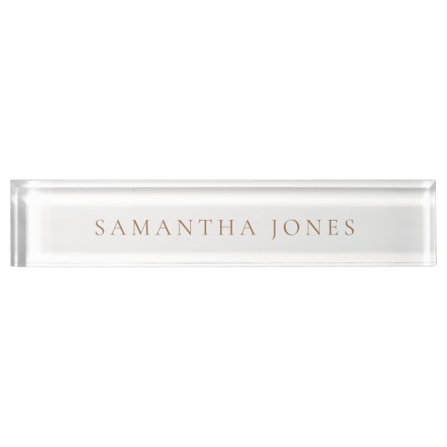 Minimalist Modern Nameplate (Front)
