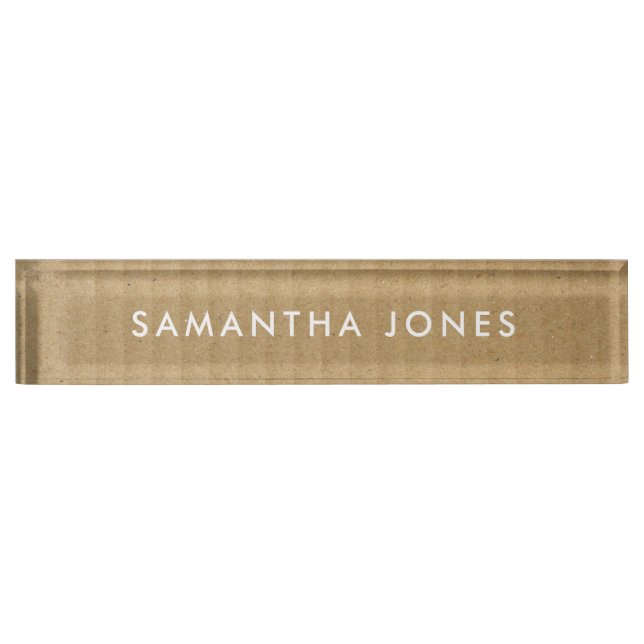 Minimalist Modern Nameplate (Front)