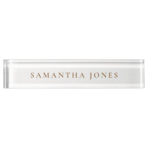 Minimalist Modern Nameplate
