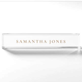 Minimalist Modern Nameplate
