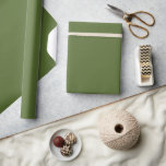 Minimalist Modern Olive Green  Wrapping Paper<br><div class="desc">Introducing our Minimalist Modern Olive Green Wrapping Paper, the ideal choice for adding a touch of sophistication to any gift. This wrapping paper features a sleek and contemporary design in a calming olive green hue, perfect for those who appreciate understated elegance. Suitable for weddings, birthdays, holidays, or any special occasion,...</div>
