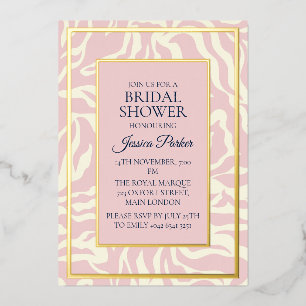 Minimalist Modern Pastel Pink Bridal Shower
