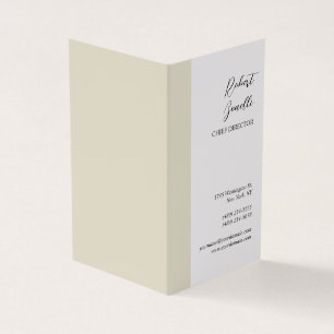 Minimalist Modern Pastel White Colour Personalised Business Card