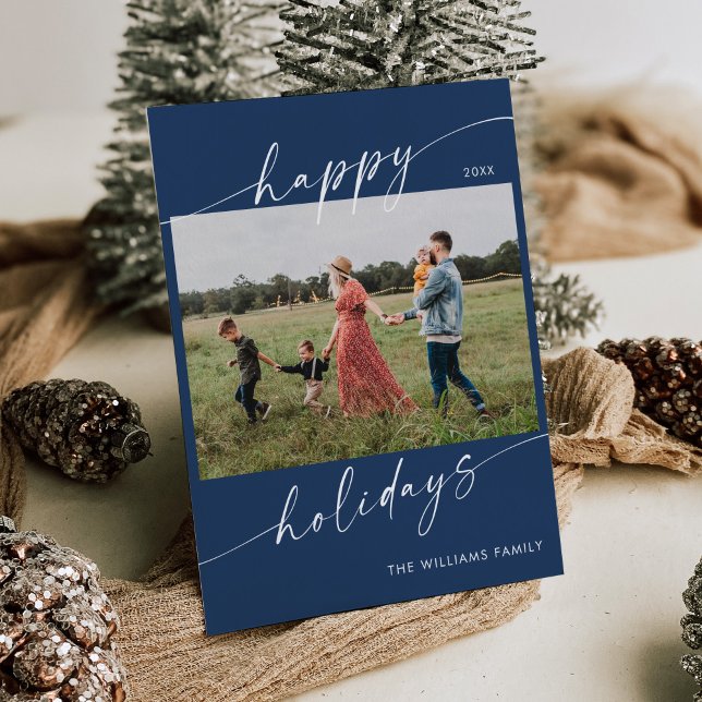 Minimalist Modern Photo Christmas Holiday Card (Creator Uploaded)