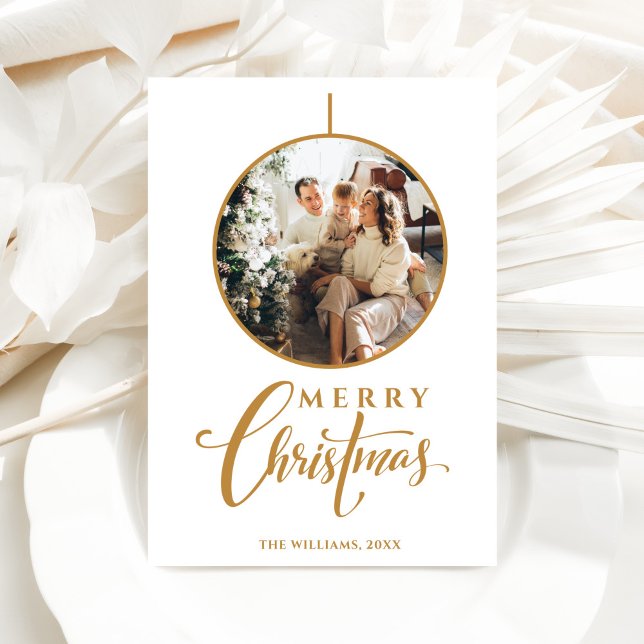 Minimalist Modern Photo Christmas Holiday Card (Creator Uploaded)