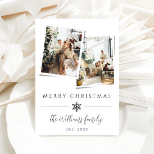 Minimalist Modern Photo Christmas Holiday Card