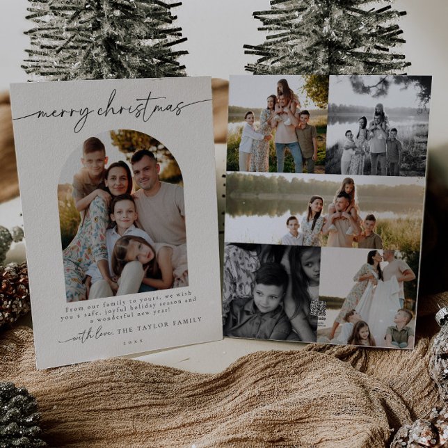 Minimalist Modern Photo Family Christmas Card (Creator Uploaded)