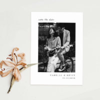 Minimalist modern photo Save the Date