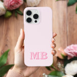 Minimalist Modern Pink Initial Monogram iPhone 13 Case<br><div class="desc">Pink Minimalist Modern Initial Monogram Phone Case. Create your own personalised iPhone Case with custom initial name.</div>