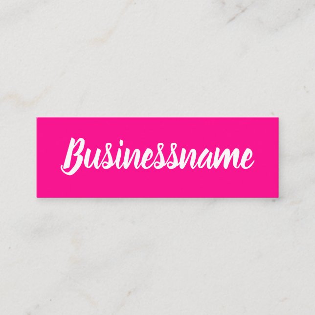 Minimalist modern pink simple trendy loyalty card (Front)