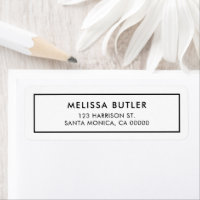 Minimalist Modern Plain Label