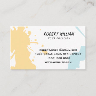 Minimalist Modern Professional Artist Qr Code Business Card