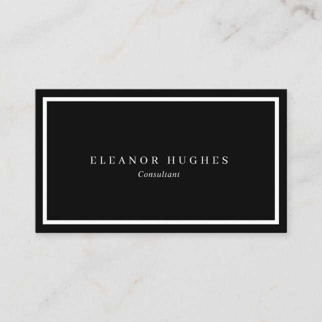 Minimalist Modern Professional Business Card (Front)