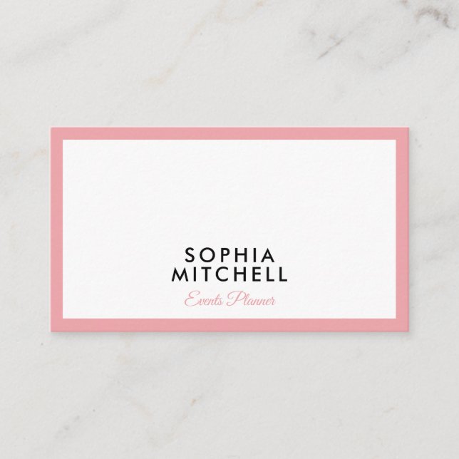 Minimalist Modern Professional Business Card (Front)