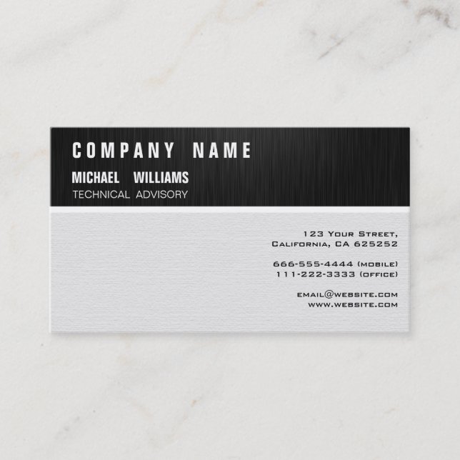 MINIMALIST MODERN PROFESSIONAL ELEGANT BUSINESS CARD (Front)