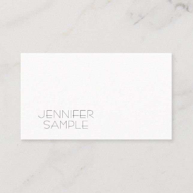 Minimalist Modern Professional Elegant Template Business Card (Front)