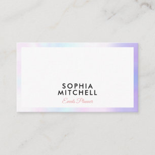 Minimalist Modern Professional Pearl Border Business Card