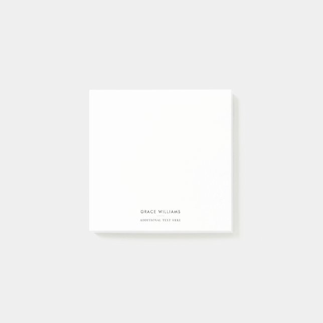 Minimalist Modern Professional Post-it Notes (Front)