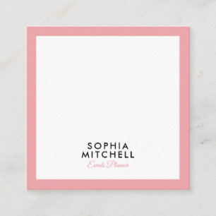 Minimalist Modern Professional Square Business Card
