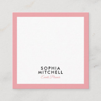 Minimalist Modern Professional Square Business Card
