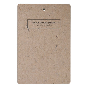 Minimalist Modern Rustic Kraft Paper Mini Clipboard