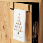 Minimalist Modern Scandi Simple Christmas Tree Tea Towel<br><div class="desc">Wishing you a minimalist Christmas! 🌟 Send warm wishes with our Modern Custom Name or Text Blush Faux Gold Christmas Kitchen towel. Simple elegance for a joyful season. Spread holiday cheer with style! 🎄 #MinimalistHoliday #FestiveGreetings</div>