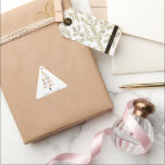 Minimalist Modern Scandi Simple Christmas Tree Triangle Sticker<br><div class="desc">Wishing you a minimalist Christmas! 🌟 Send warm wishes with our Modern Blush Faux Gold Scandinavian Christmas Tree Sticker. Simple elegance for a joyful season. Spread elegant holiday cheer with style! 🎄 #MinimalistHoliday #FestiveGreetings</div>