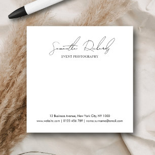 Minimalist Modern Script Business Name or Logo Post-it Notes