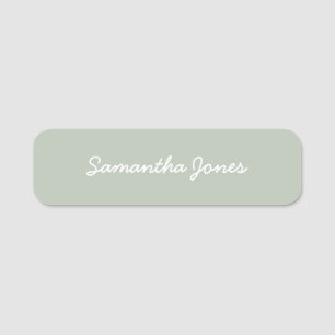 Minimalist Modern Script Stylish Simple Name Tag