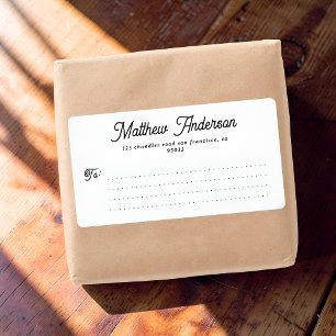 Minimalist Modern Simple Business Mailing Shipping