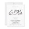 Minimalist Modern Simple Calligraphy 65th Birthday