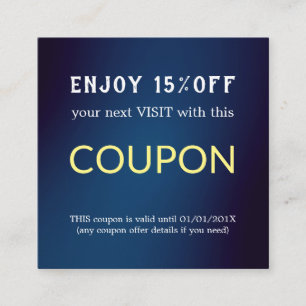 Minimalist Modern Simple Salon  Discount Card