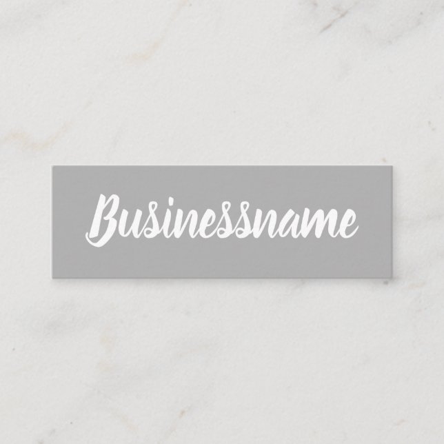 Minimalist modern simple trendy grey  loyalty card (Front)