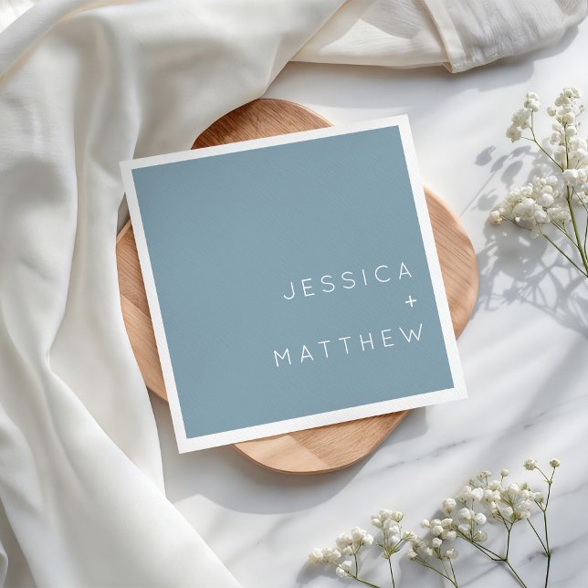 Minimalist Modern Simple Wedding Party Napkins (Creator Uploaded)