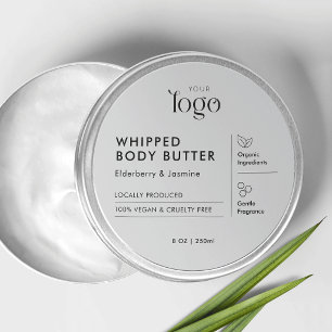 Minimalist Modern Skincare Jar Lid Round Product Classic Round Sticker