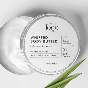 Minimalist Modern Skincare Jar Lid Round Product Classic Round Sticker