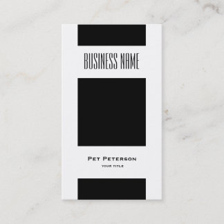 Minimalist modern square business card