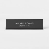 Minimalist Modern Stylish Black Professional