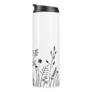 Minimalist Modern Trendy Botanical Thermal Tumbler