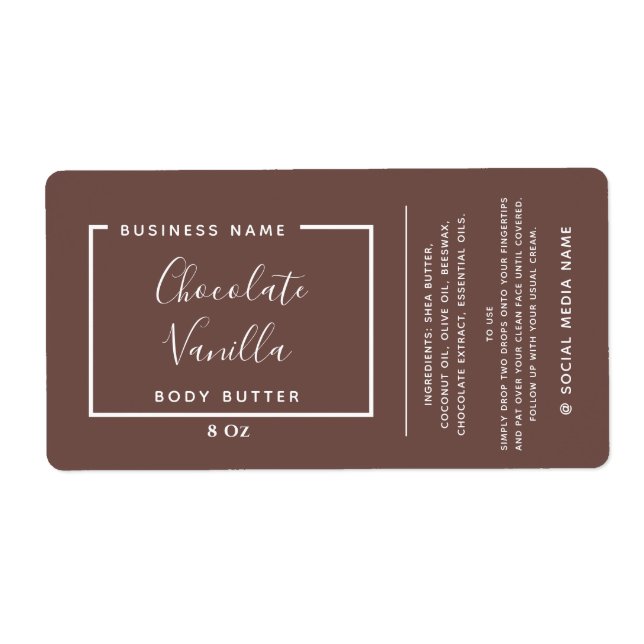 Minimalist modern typography cinnamon  product (Front)