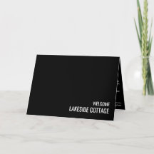 Minimalist Modern Vacation Rental Welcome Letter