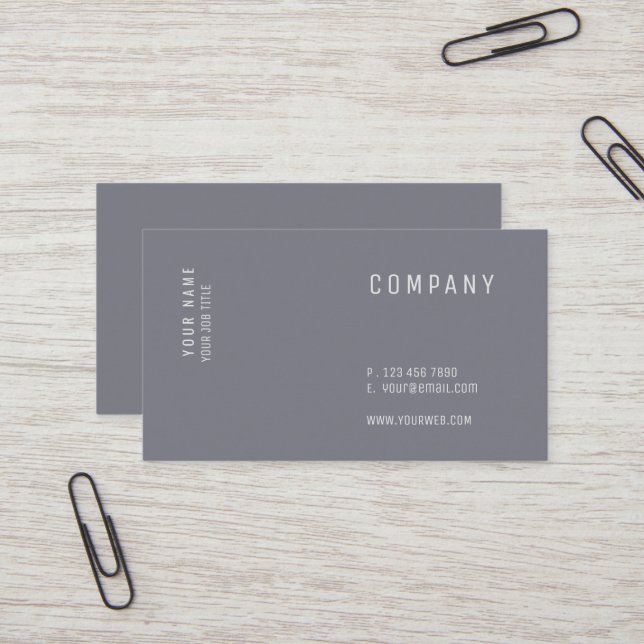 Minimalist Modern Versatile Business Card (Front/Back In Situ)