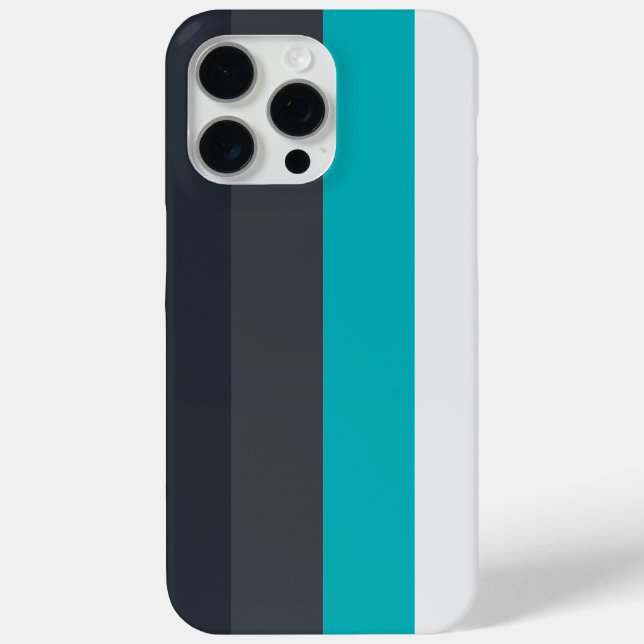 Minimalist Modern Vertical Colour Stripe Design Case-Mate iPhone Case (Back)