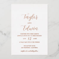 Minimalist Modern Wedding